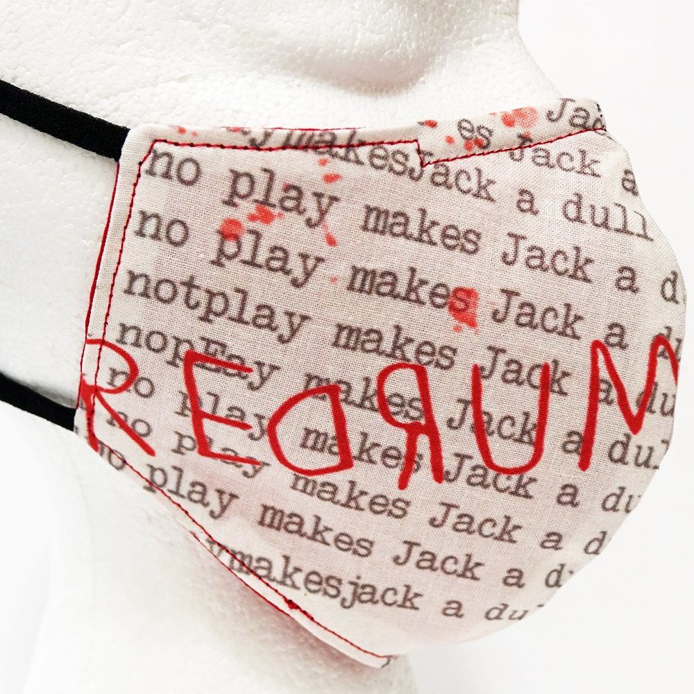 The Shining Stephen King Redrum Face Mask Horror